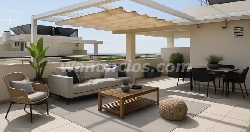 233.000 € - Atico duplex con vistas al mar en urbanizacion privada con conserje (Playa)