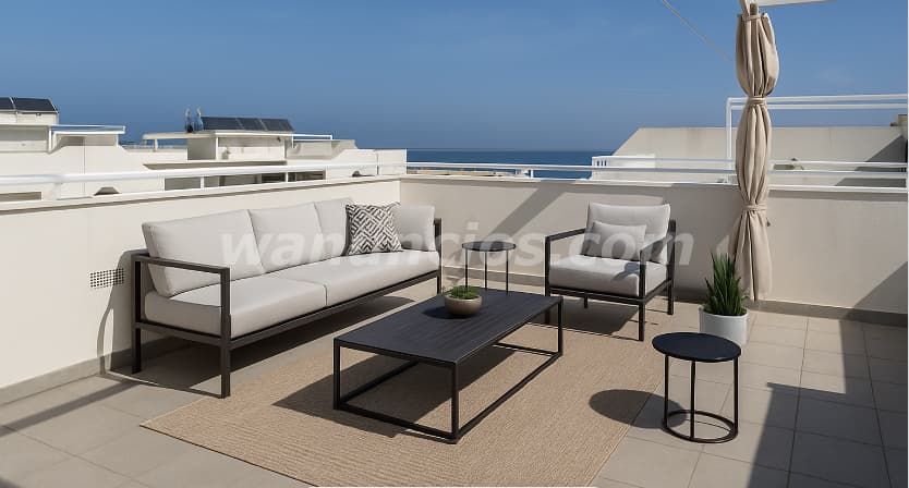 233.000 € - Atico duplex con vistas al mar en urbanizacion privada con conserje (Playa) 2