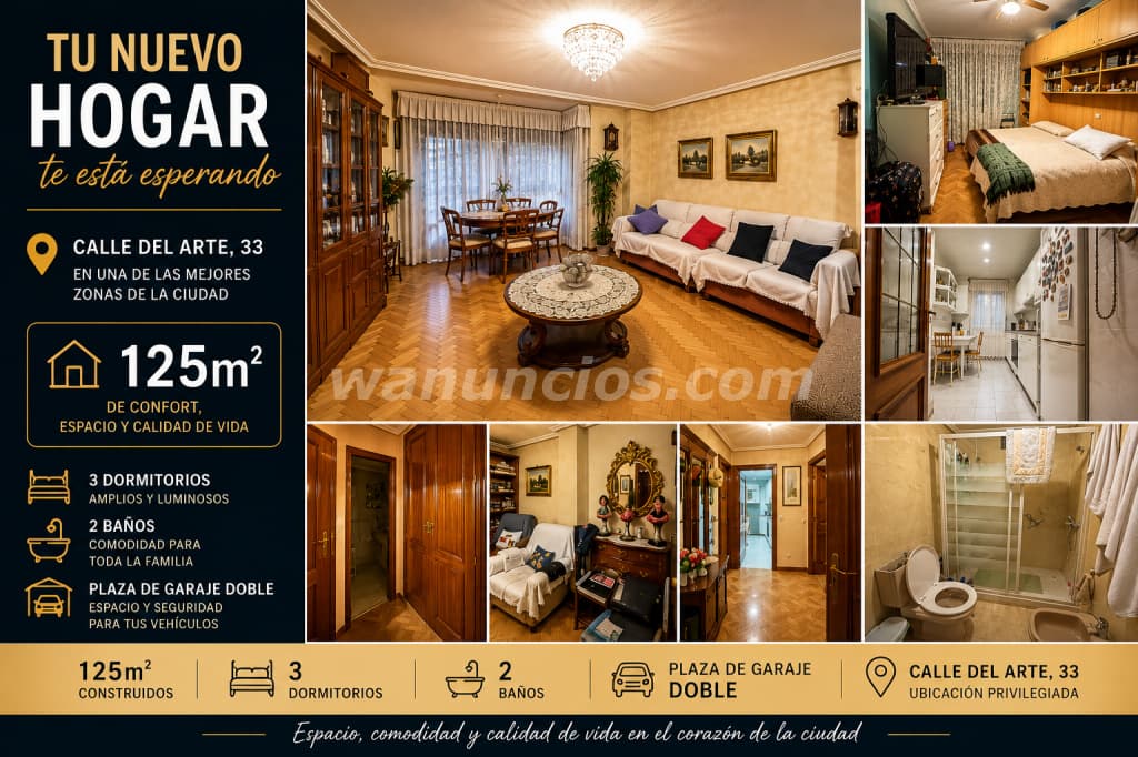 820.000 € - PISO EN VENTA EN C/DEL ARTE, 33, COSTILLARES. (PINAR DE CHAMARTIN)