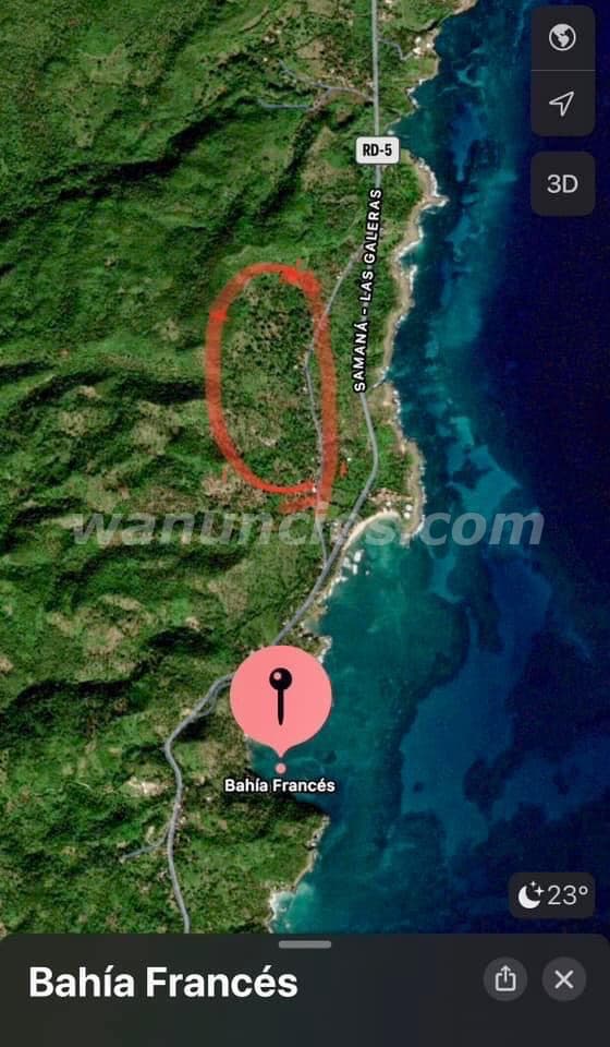 45 US$ - Vendo Terreno en Samaná, frente a la carretera principal hacia las Galeras (El Francés, Sam 2