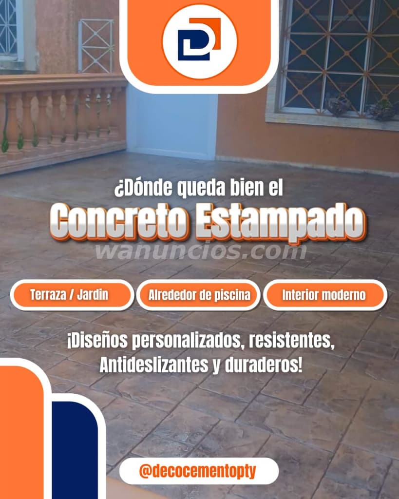 CONCRETO ESTAMPADO. TEXTURA QUE DEJA HUELLA
