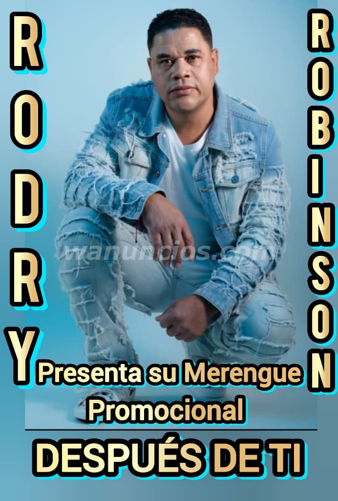 Noticia de Rodry Robinson, merenguero, Dominicano Promociona Despues De Ti