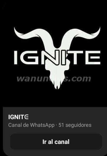 IGNITE canal de WhatsApp donde se les brinda consejos financieros