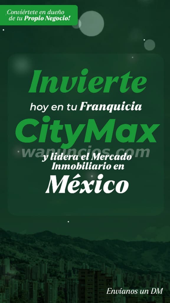 Invierte en una Franquicia Inmobiliaria CityMax en México