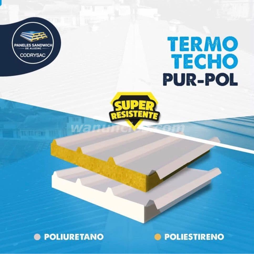 TERMOPANELES SÁNDWICH DE ALUZINC, UPVC, PLACA COLABORANTE (LIMA)