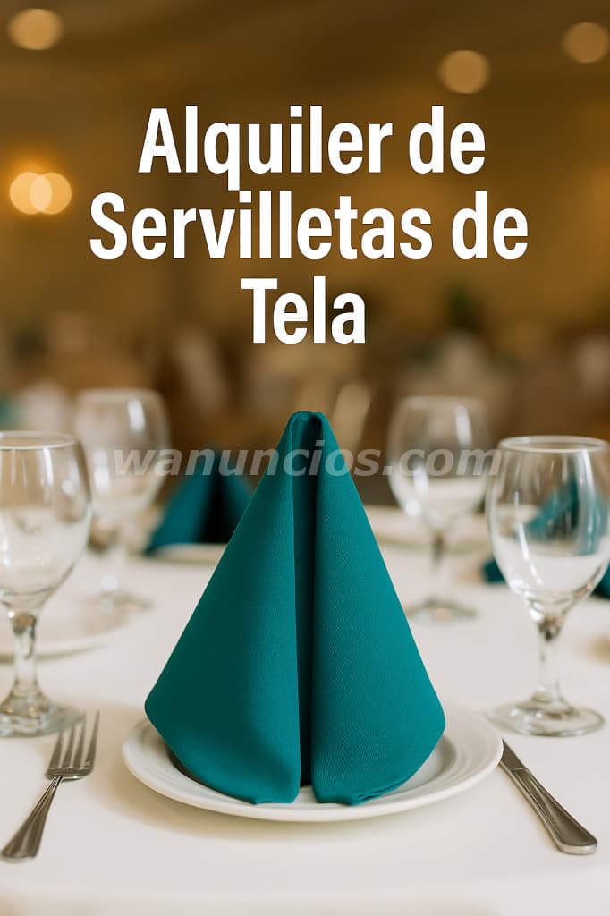 Alquiler de Servilletas para Bodas y Fiestas (San Juan de Miraflores)