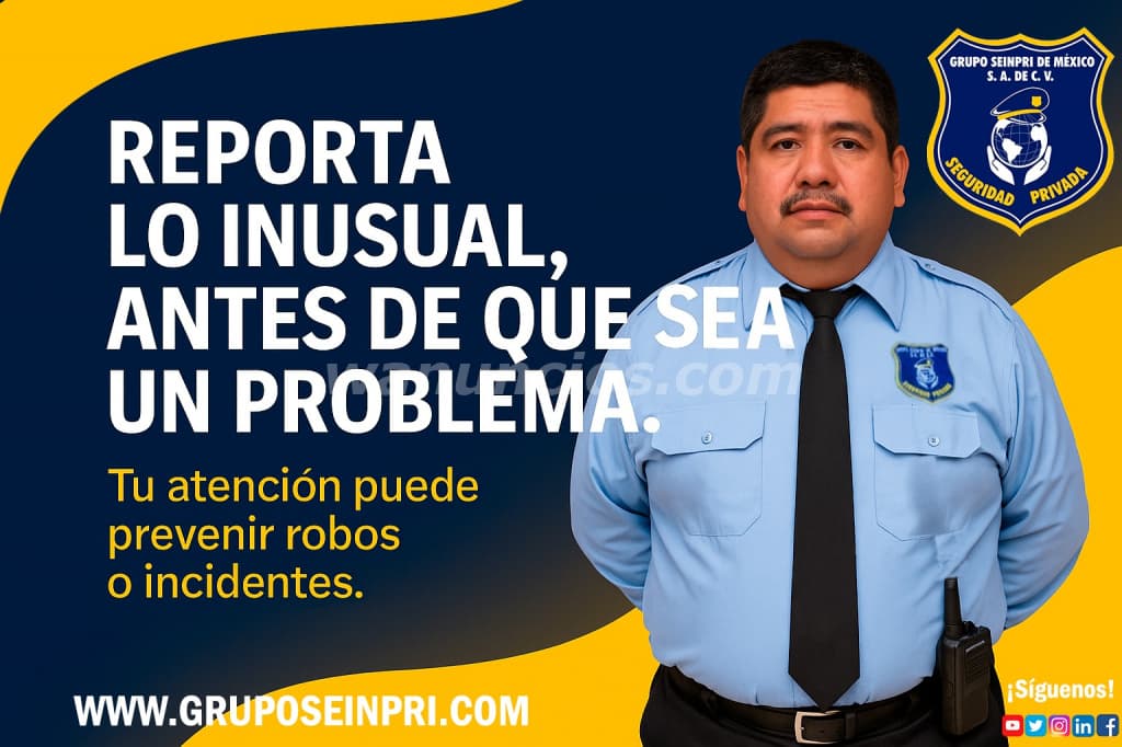 Blindamos tu Negocio con presencia, control y prevención (CDMX, EDO MÉXICO, INT REP)