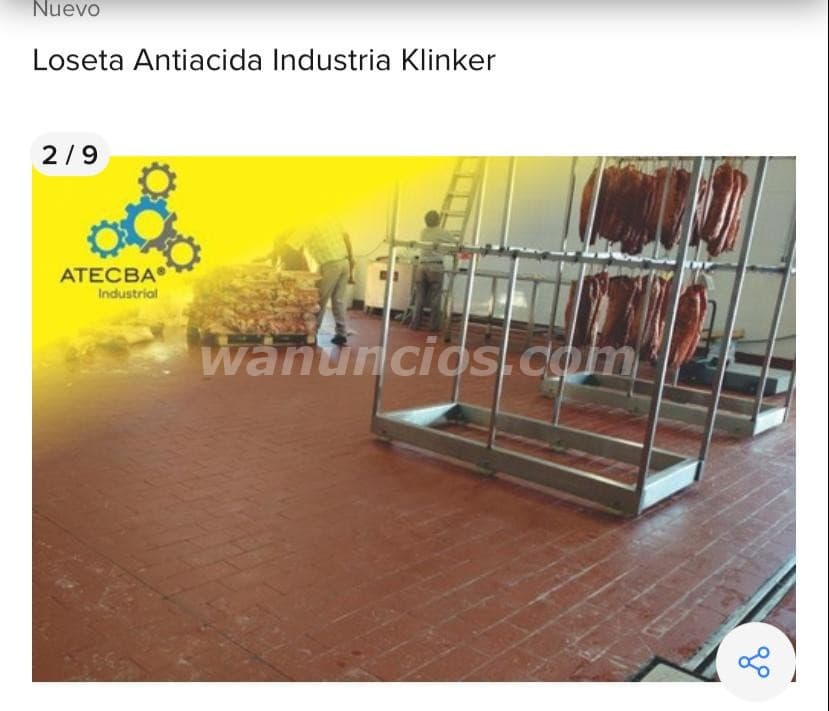 Loseta antiácido y ladrillo antiácido atecba, (Industrial) 2