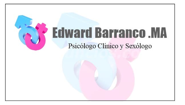 Dr. Edward Barranco psicólogo clínico y sexólogo (Villa Bisono/ Navarrete)