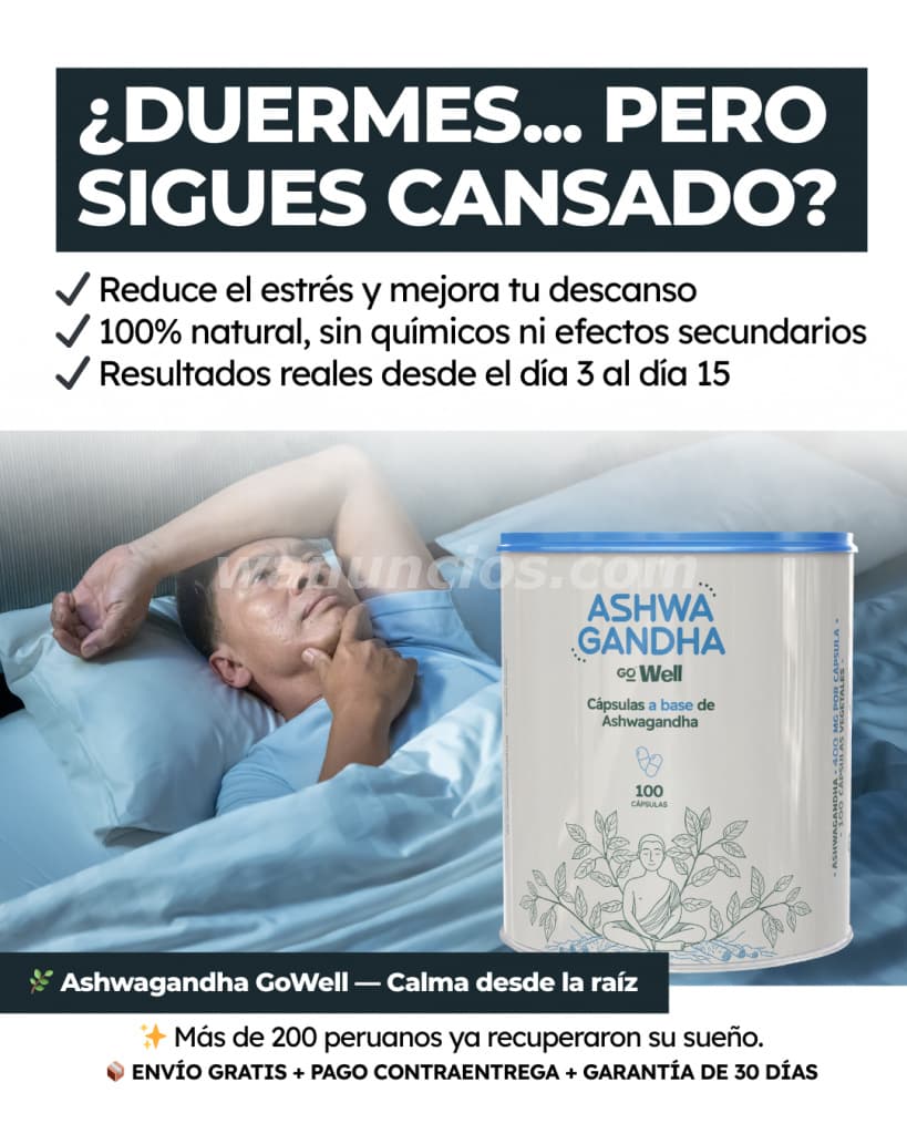 Ashwagandha Natural para la Ansiedad y el Sueño Profundo (Lima) 2