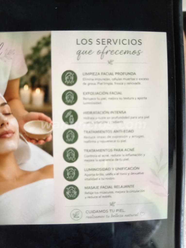 Profecional del aérea de estética y bienestar (Domicilio)