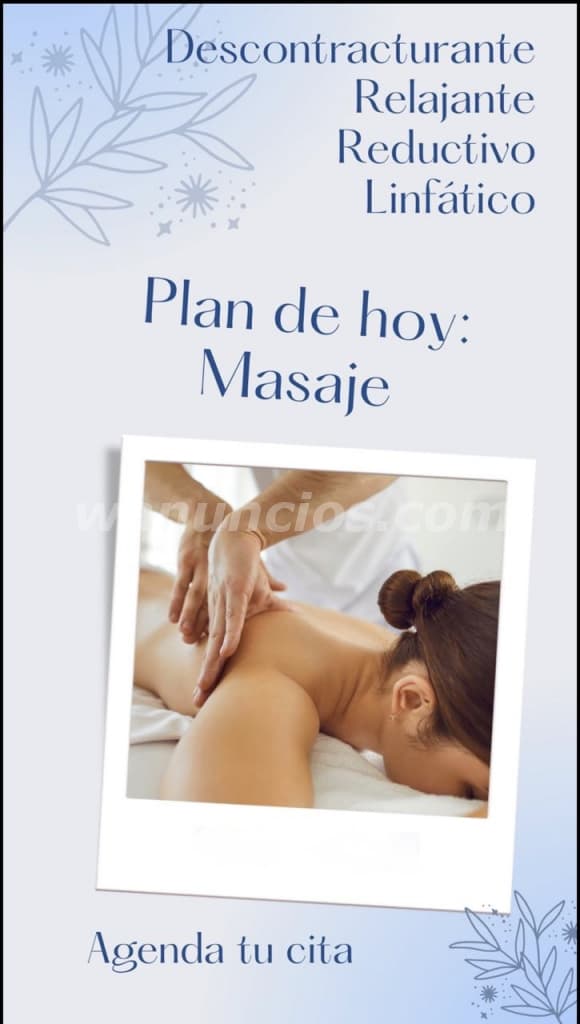 Masaje descontracturantes para que te liberes (Desamparados)