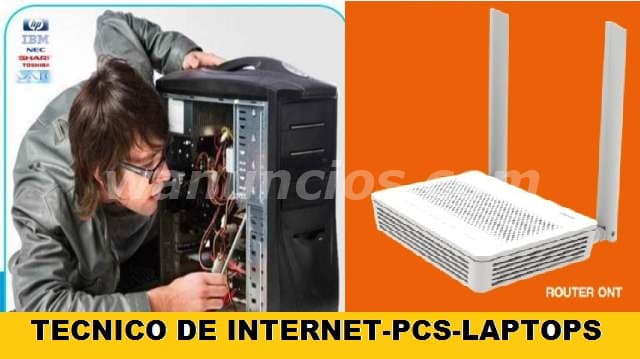 SERVICIO TECNICO A INTERNET PC LAPTOP FIBRA OTPICA RED WIFI (LIMA METROPOLITANA)