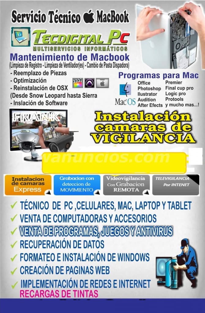 tecnico de computadoras y Laptop e impresoras (Magdalena, Jesus maria)