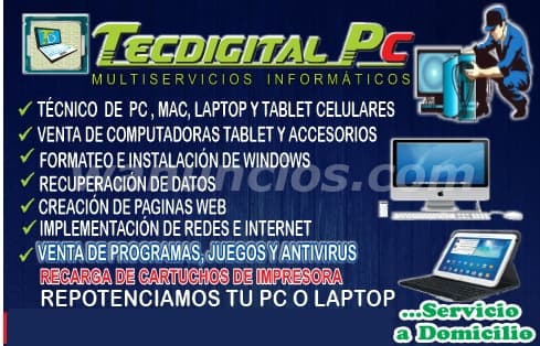 tecnico de computadoras y Laptop e impresoras (Magdalena, Jesus maria) 3