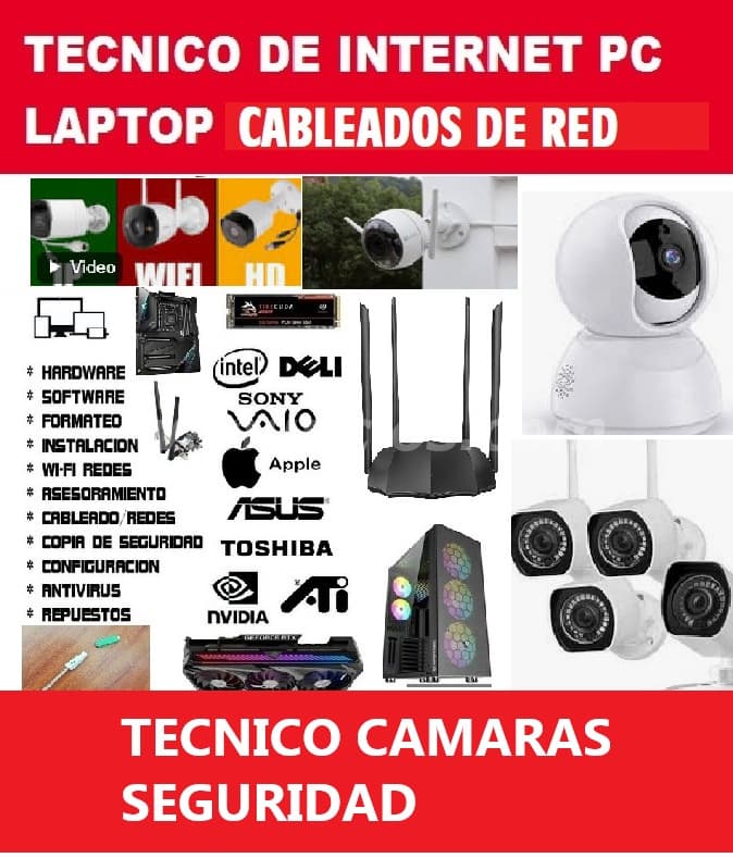 TECNICO DE INTERNET REPETIDORES WIFI PCS CAMARAS WIFI DVR (LIMA METROPOLITANA)