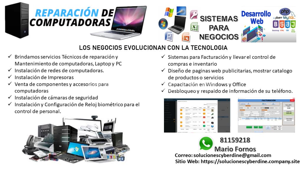 Ofrezco mis servicios de Analista programador (Managua, Nicaragua)