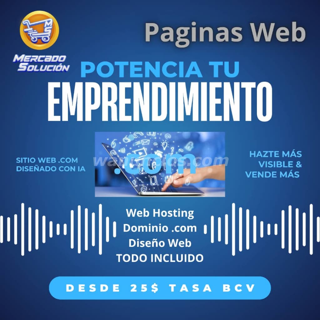 Registro Creación y Diseño de Páginas Web para Negocios Emprendimiento