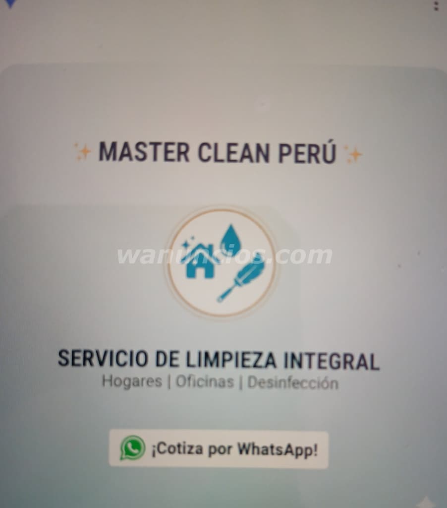 Servicio de limpieza Integral Premium Hogar y Oficinas (San Miguel)