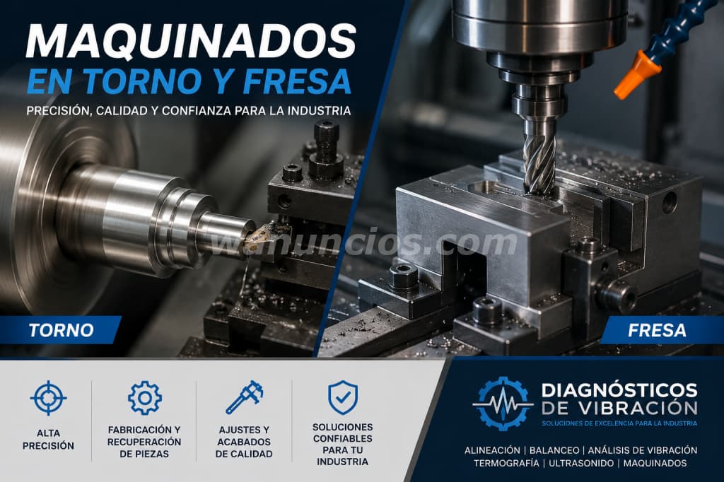 Servicio de maquinado torno y fresa industrial 2