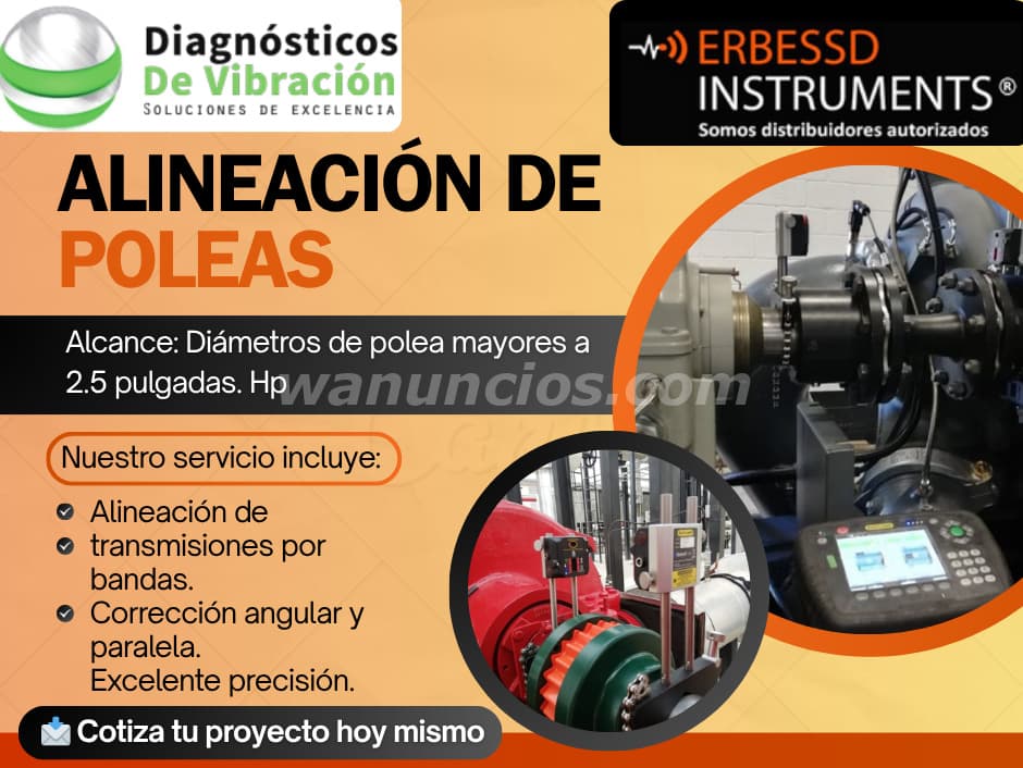 Servicio de alineación profesional de poleas