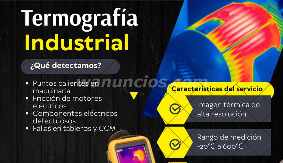 Termografía industrial para industrias y empresas