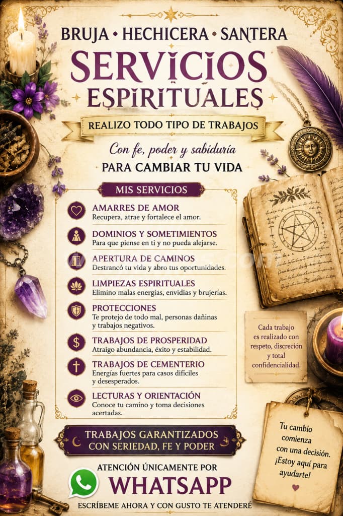 BRUJA, HECHICERA Y SANTERA, TODO PARA LA NECESIDAD QUE USTED NECESITA (TODO COSTA RICA) 3