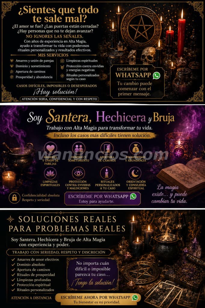 CASOS IMPOSIBLES, PARA LA BRUJERIA Y SANTERIA SUPREMA NO EXISTE IMPOSIBLES (TODO COSTA RICA)