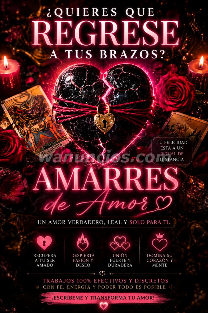Amarres de amor, endulzamiento, desesperos y mucho más (Juan Díaz)