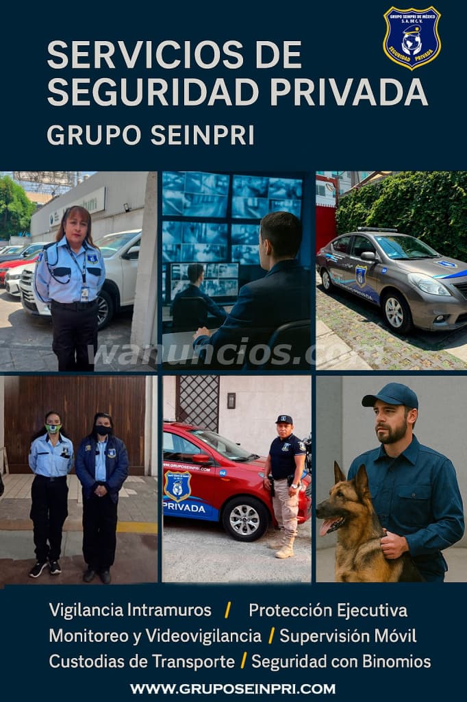 Servicio de seguridad Privada. Solicita tú cotización. (CIUDAD DE MÉXICO EDO DE MÉXICO)