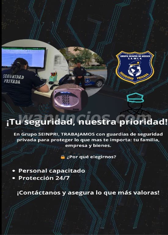 Grupo Seinpri de México SA de CV "Seguridad Privada" (CDMX y EDO DE MÉXICO)