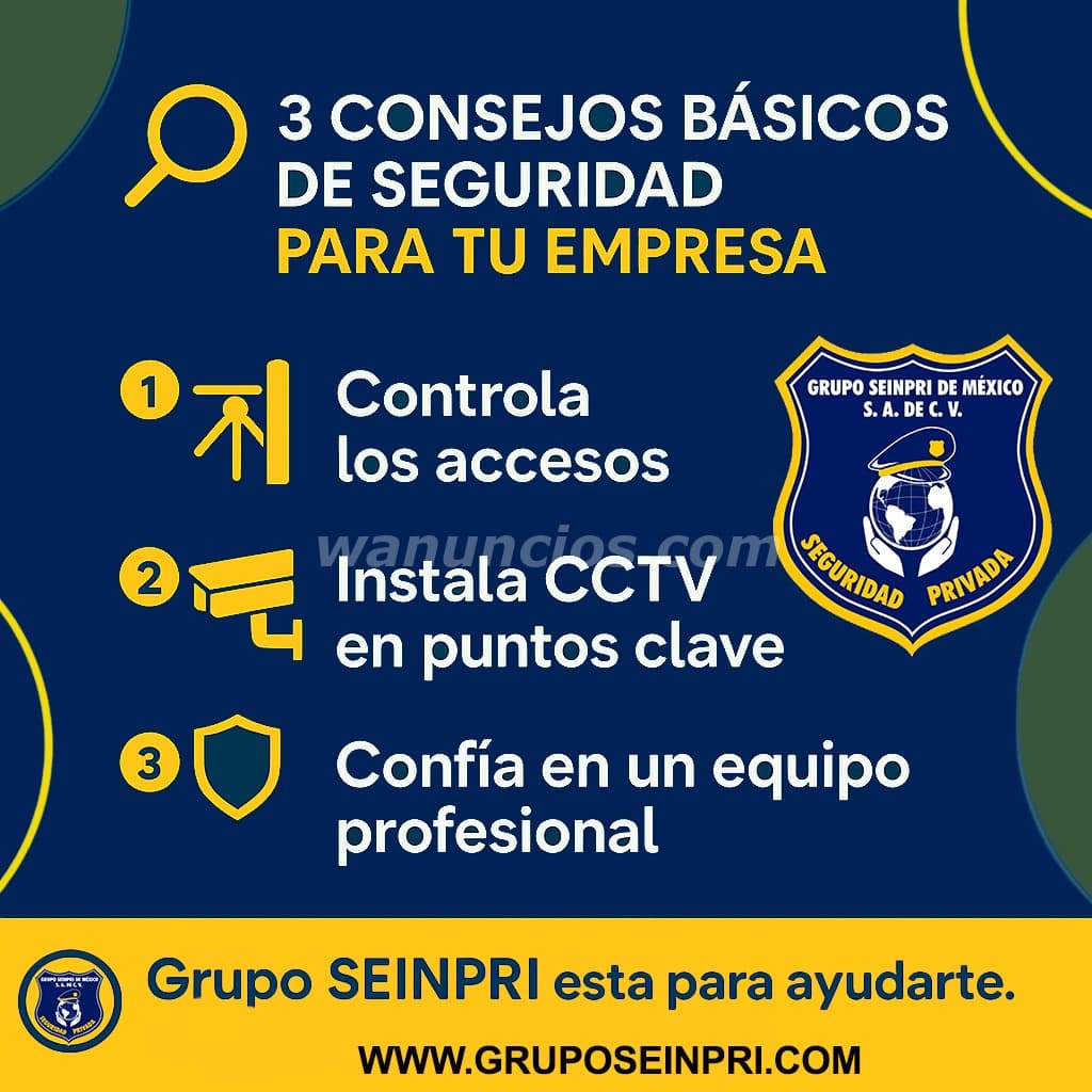 En Grupo Seinpri, estamos listos para ayudarte con soluciones confiables. (CDMX, EDO MEX. INT REPÚBL