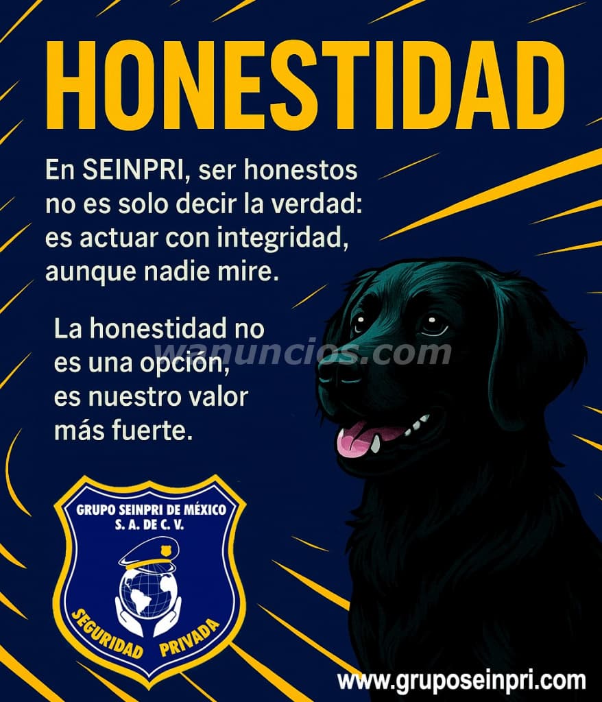 Honestidad y seguridad van de la mano en SEINPRI. (CDMX, INT DE LA REP. EDO MEX)