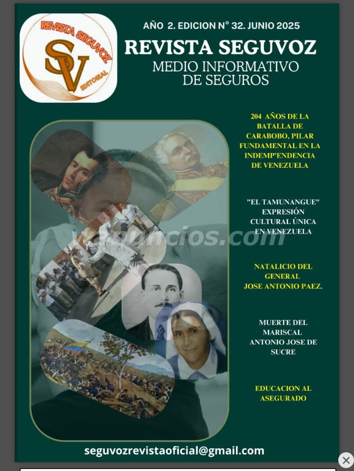 Editorial Revista "SeguVoz". Medio informativo de la actividad aseguradora (Cabudare)