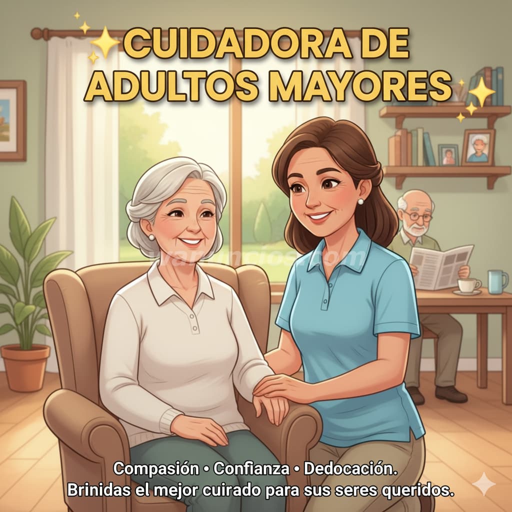 Necesitas apoyo con adultos mayores. Yo soy tu solucion. (Toda España)