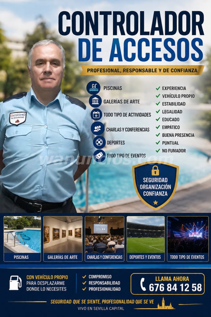 BUSCO TRABAJO DE CONTROL DE ACCESOS O AUXILIAR DE SERVICIOS (Amate)