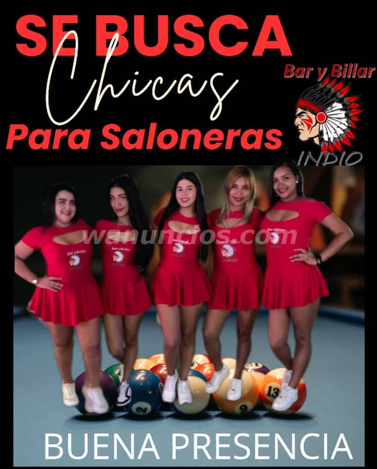 Se busca salonera fines de semana $ 20 el dia