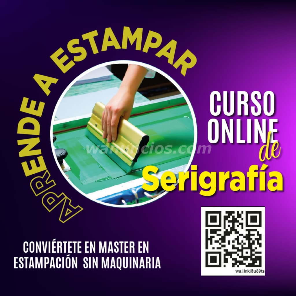 Aprende a Estampar Curso ONLINE de Serigrafía