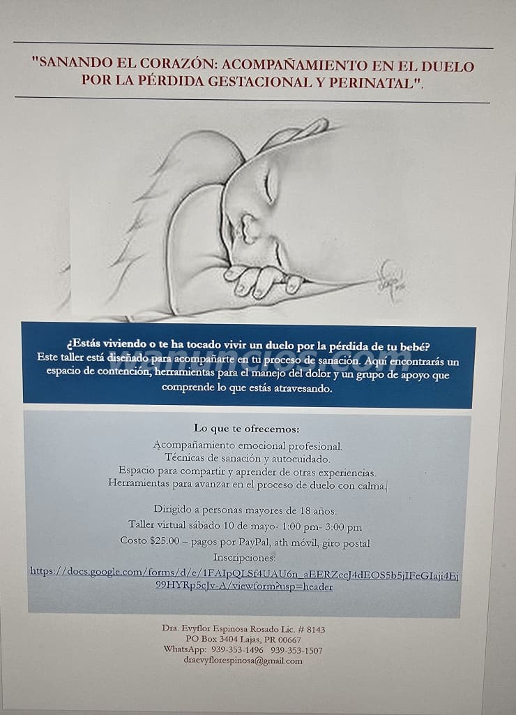 Sanando el Corazón: Acompañamiento en el Duelo por la Pérdida Gestacional (Virtual)