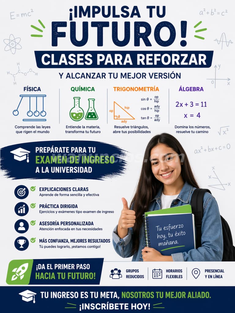 Reforzar materias: calculo,química,física, geometria (Panamá y Panamá Oeste) 2