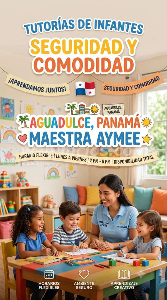 Tutorias hacia Infantes de cuatro a seis años de edad (Aguadulce Av. Alejandro Tapia)