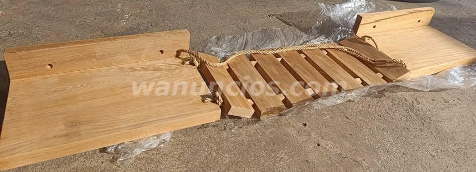 60 US$ - puente para gatos en madera roble macizo natural, sellado con cera de abeja (pueblo nuevo) 3