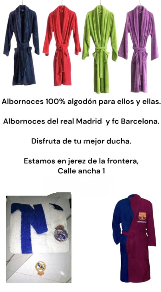Albornoces colores y equipos de fútbol jerez de la frontera (Calle ancha jerez de la fra)