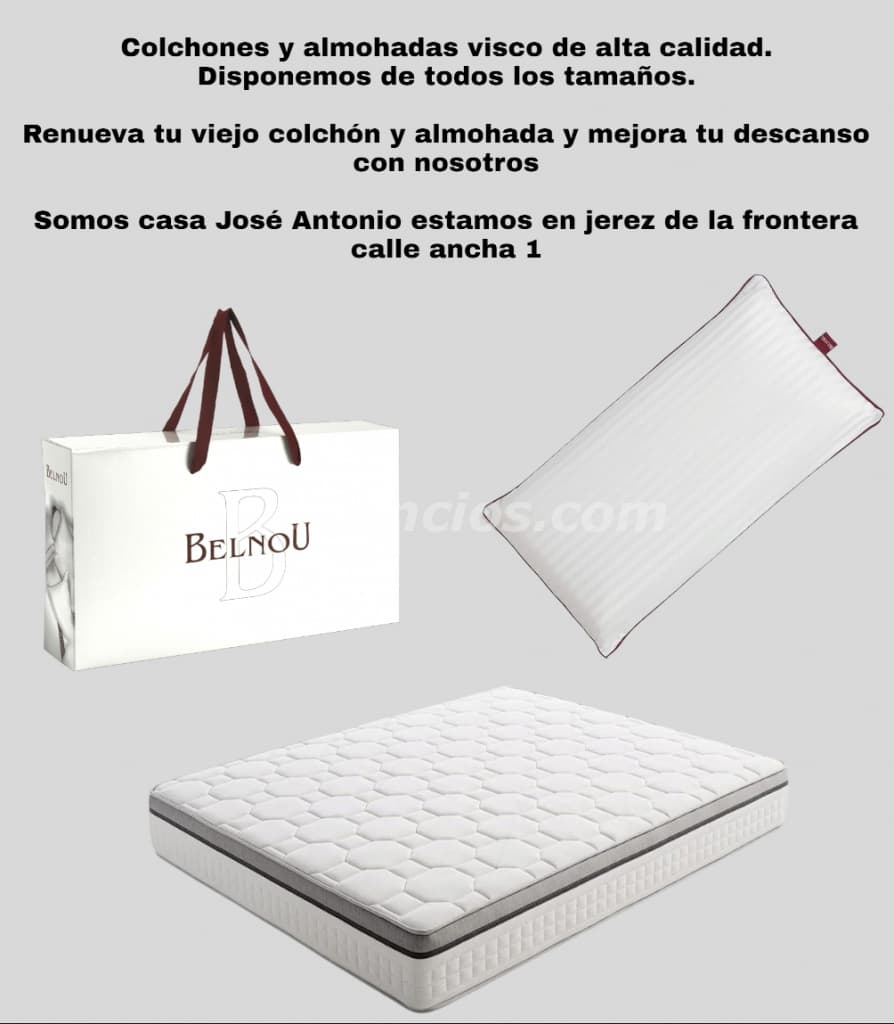 Colchones y almohadas visco en casa José Antonio jerez de la frontera (Calle ancha jerez de la fra)