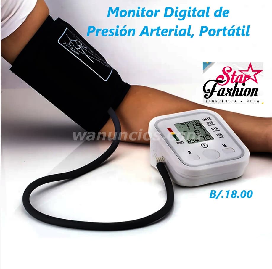 10 US$ - MONITOR DIGITAL DE PRESIÓN ARTERIAL, PORTÁTIL