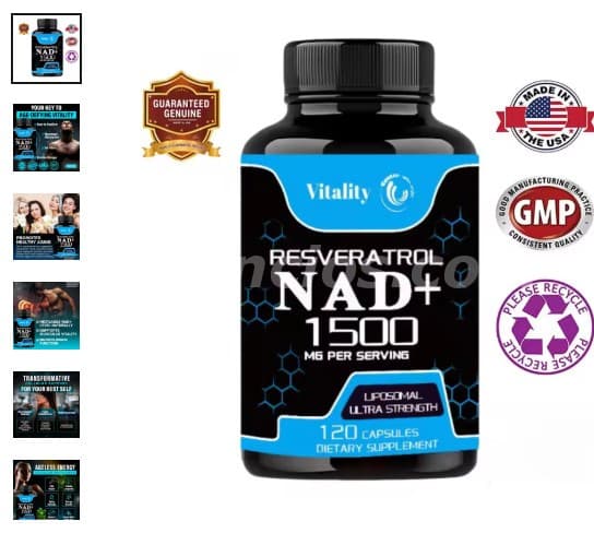 150 Soles - venta de NAD+ RESVERATROL de 1500mg trae 120 capsulas (cercado de lima)