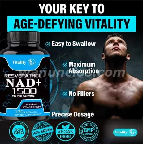 150 Soles - venta de NAD+ RESVERATROL de 1500mg trae 120 capsulas (cercado de lima) 4