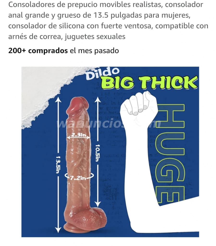 50 US$ - Dildo super realista para disfrutar en pareja (Vista hermosa)