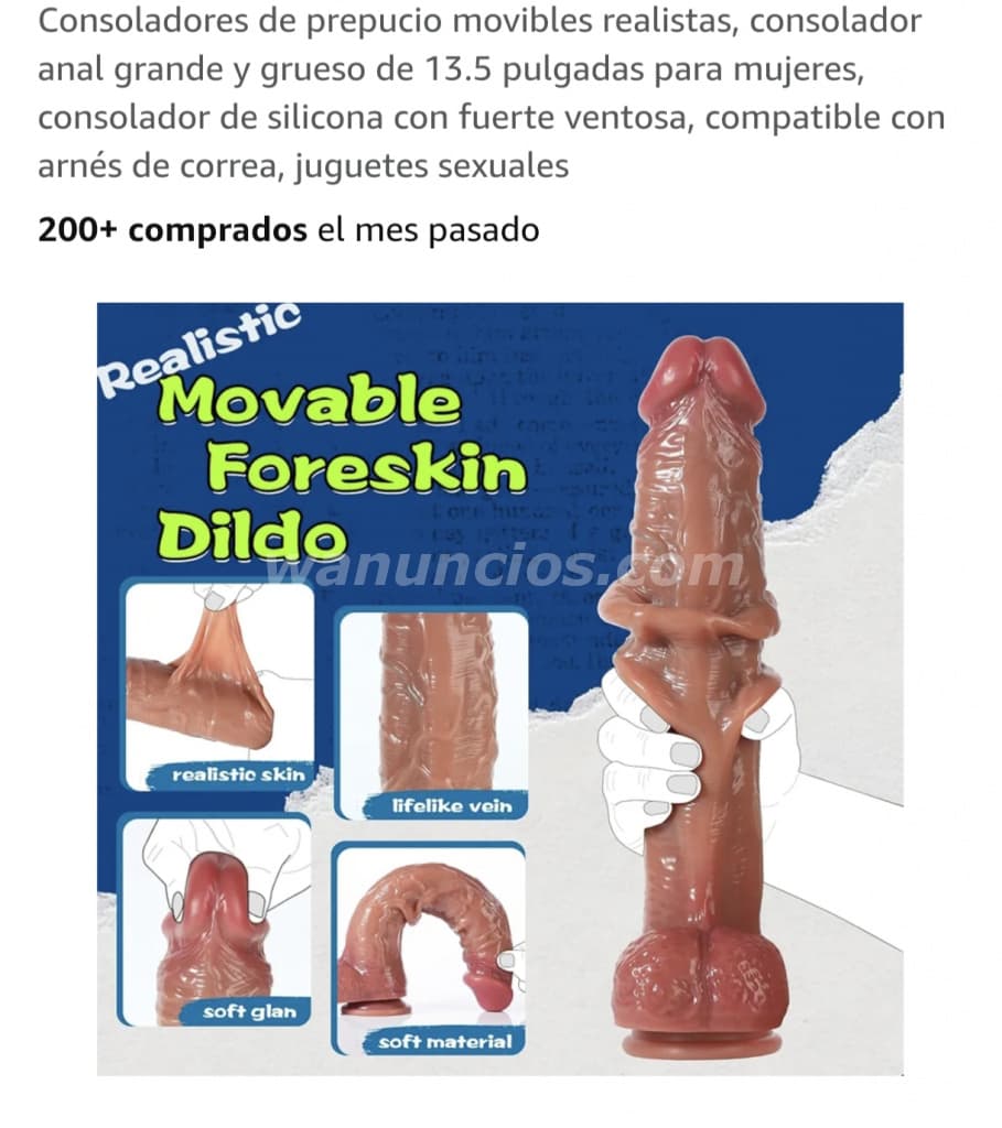 50 US$ - Dildo super realista para disfrutar en pareja (Vista hermosa) 2