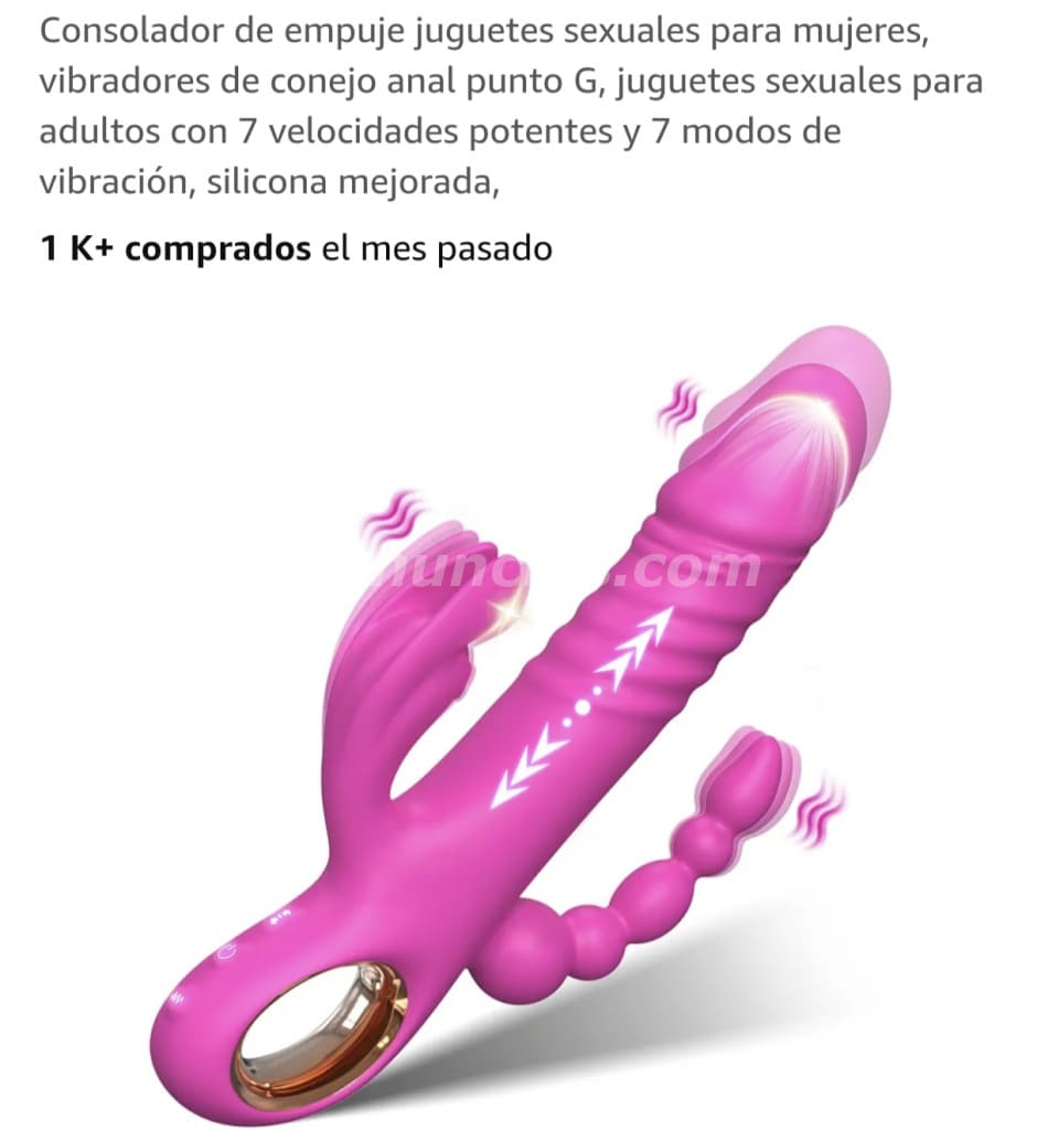 30 US$ - Vibrador con 7 niveles de potencia para máximo placer (Vista hermosa)